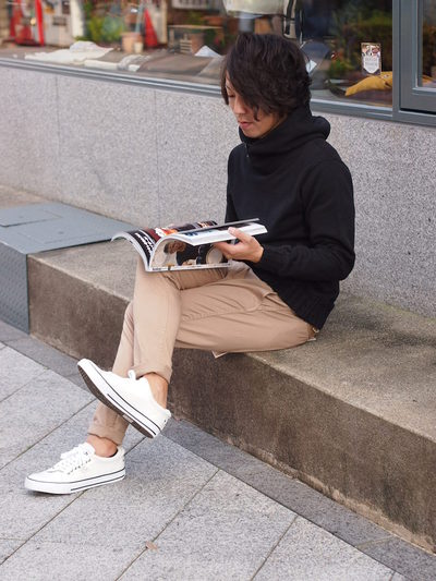 CABLE RIB VOLUME NECK PULLOVER HOODY/The DUFFER of St.GEORGE