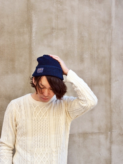クリスマスギフトにもおすすめ！INDIGO KNIT CAP：インディゴニットキャップ/DUFFER(ダファー)