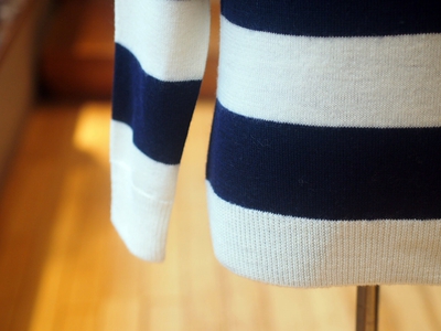 SHOULDER BUTTON BORDER KNIT：ボーダーニット/The DUFFER of St.GEORGE