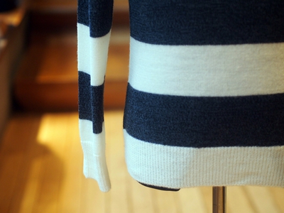 SHOULDER BUTTON BORDER KNIT：ボーダーニット/The DUFFER of St.GEORGE