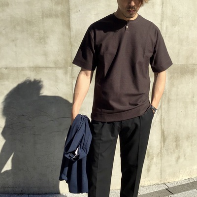 意外に良い?!!カリキュロカラミヘンリーネックTシャツ | MEN'S MELROSE