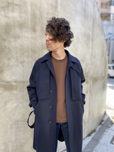 Le Tinte メルトンビッグシルエットトレンチコート/MEN'S MELROSE