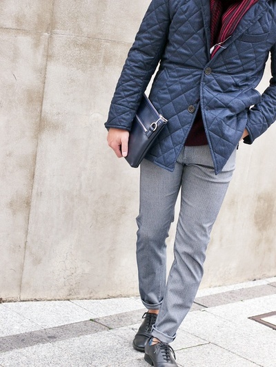 クリスマスギフトにも最適!レザー2WAYクラッチ/MENS MELROSE(メンズメルローズ)