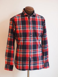 DUFFER×PSYCHO BUNNY NEL-CHECK SHIRT：サイコバニーネルシャツ