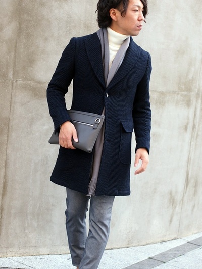 クリスマスギフトにも最適!レザー2WAYクラッチ/MENS MELROSE(メンズメルローズ)
