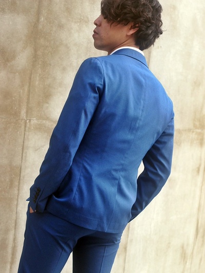 夏のセットアップスーツ。メトロポリスストレッチセットアップジャケット＆パンツ/MEN’S MELROSE