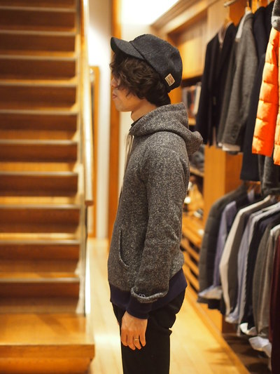 Russell Athletics×MEN’SMELROSE ウールパーカーWool Hooded (パーカー)