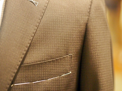 シャイニーストレッチ千鳥スーツ/MEN’S MELROSE(メンズメルローズ)