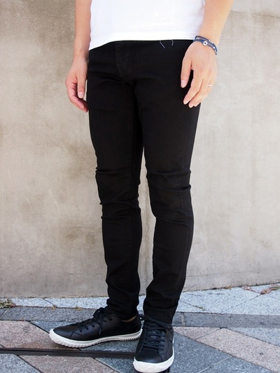 WHEIR Bobsonウェアボブソン別注スキニーブラックデニム/MEN’S MELROSE