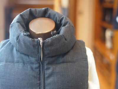 VOLUME NECK DOWN VEST：ダウンベスト/The DUFFER of ST.GEORGE