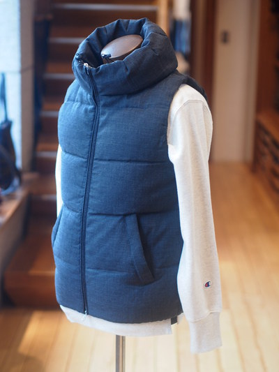 VOLUME NECK DOWN VEST：ダウンベスト/The DUFFER of ST.GEORGE