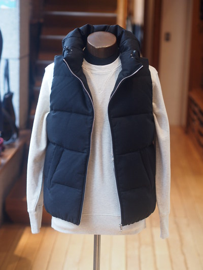 VOLUME NECK DOWN VEST：ダウンベスト/The DUFFER of ST.GEORGE
