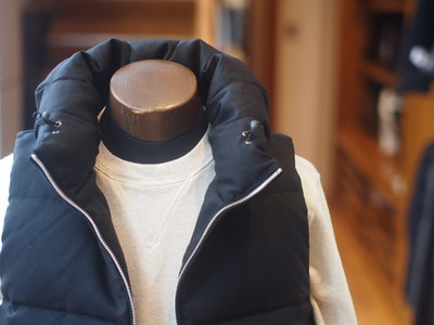 VOLUME NECK DOWN VEST：ダウンベスト/The DUFFER of ST.GEORGE