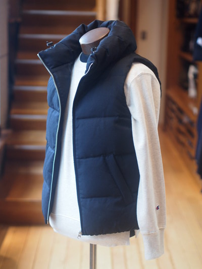VOLUME NECK DOWN VEST：ダウンベスト/The DUFFER of ST.GEORGE