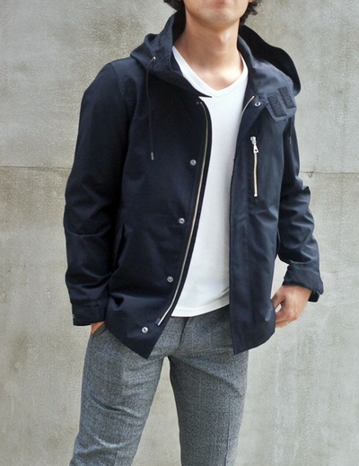 ハイカウントウェザーショートモッズブルゾン/MEN’S MELROSE(メンズメルローズ)