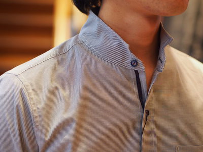 ストレッチチドリ2WAYシャツ/メンズメルローズ(MENS MELROSE)