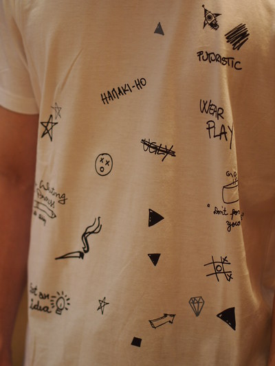 HAMKI-HO等予約会よりおすすめPart.5HAMAKI-HO 落書き風プリントTシャツ
