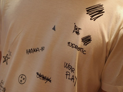 HAMKI-HO等予約会よりおすすめPart.5HAMAKI-HO 落書き風プリントTシャツ