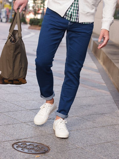 3D PROCESSED STRETCH DENIM PANTS:立体加工デニム/ DUFFER