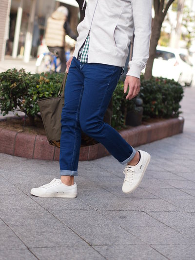 3D PROCESSED STRETCH DENIM PANTS:立体加工デニム/ DUFFER