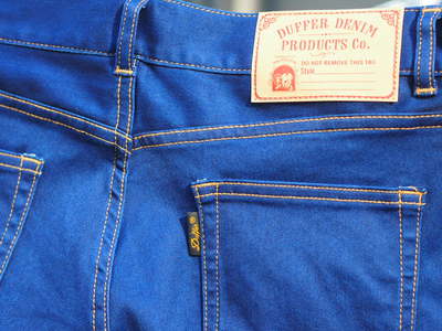 3D PROCESSED STRETCH DENIM PANTS:立体加工デニム/ DUFFER