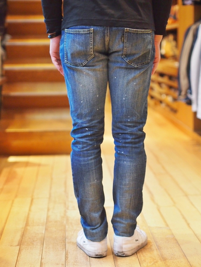 AKM別注WネームDamage Denim