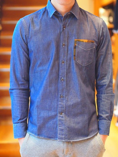 シャンブレーツイルシャツ/メンズメルローズ(MENS MELROSE)