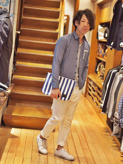 シャンブレーツイルシャツ/メンズメルローズ(MENS MELROSE)