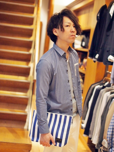 シャンブレーツイルシャツ/メンズメルローズ(MENS MELROSE)