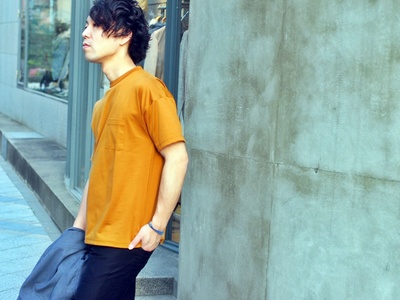 カルゼニットドロップショルダーTシャツ/MEN’S MELROSE