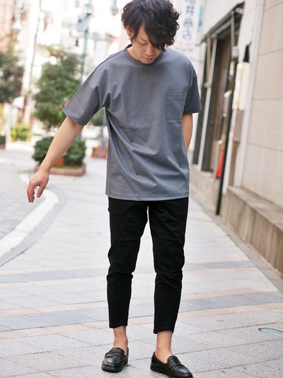 カルゼニットドロップショルダーTシャツ/MEN’S MELROSE