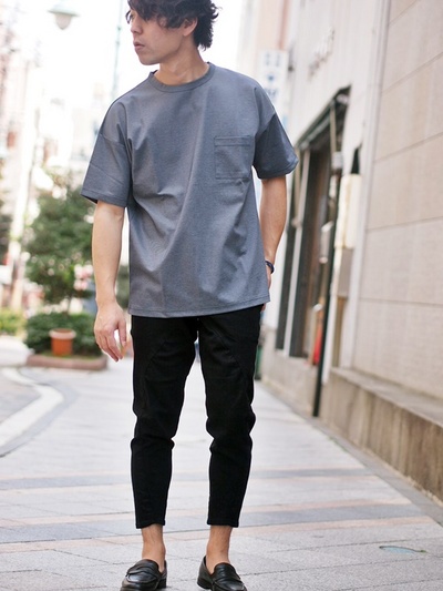 カルゼニットドロップショルダーTシャツ/MEN’S MELROSE