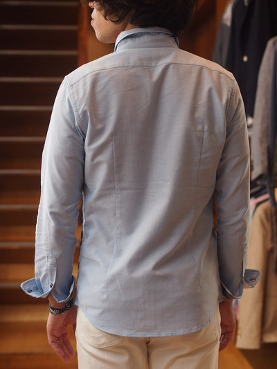 カモフラジャガードオックスシャツメンズメルローズ(MENS MELROSE)