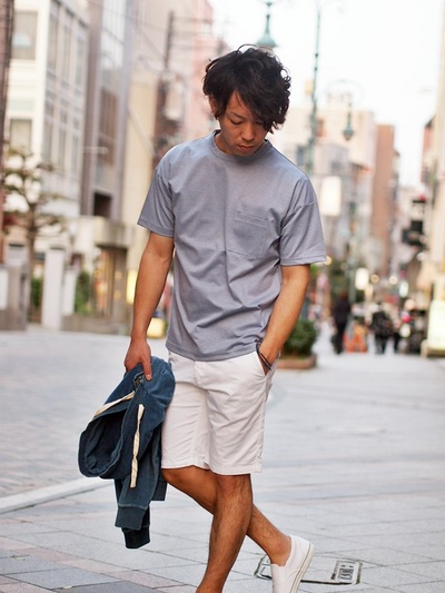 カルゼニットドロップショルダーTシャツ/MEN’S MELROSE