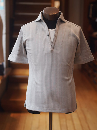 ランダムテレコスキッパーカットソー/MENS MELROSE