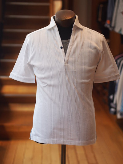 ランダムテレコスキッパーカットソー/MENS MELROSE