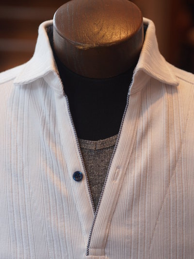 ランダムテレコスキッパーカットソー/MENS MELROSE