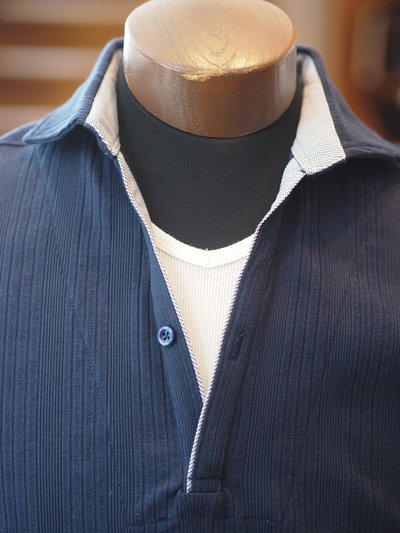 ランダムテレコスキッパーカットソー/MENS MELROSE