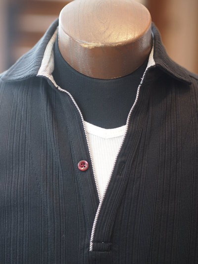 ランダムテレコスキッパーカットソー/MENS MELROSE