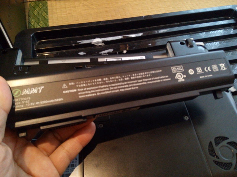 東芝 dynabook R734/Mの新品互換バッテリを購入しました