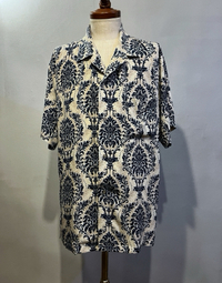 Johnbull / パターンオープンカラー半袖シャツ