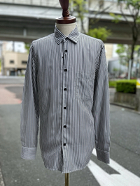 regular collar stripe shirt L/S 2024/04/19 19:28:16