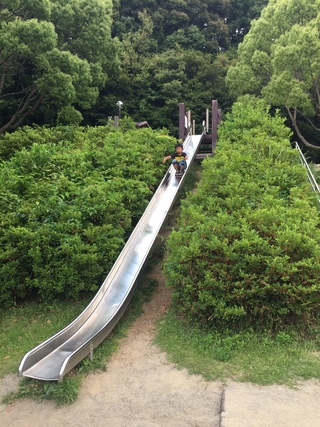 都田公園でブランコ♪