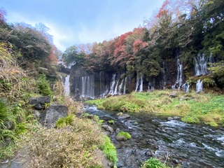 「白糸の滝」の紅葉(#^.^#)
