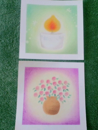 昨日のパステルアート