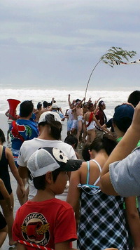 海で練り