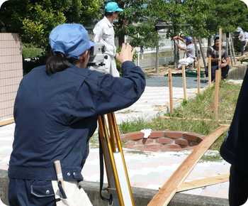 8月28日　遣り方　左官　壁塗り