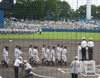 7月11日　高校野球県大会　開会式