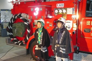 11月10日　消防車で防火広報