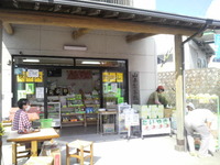 山の中のお茶屋さんに